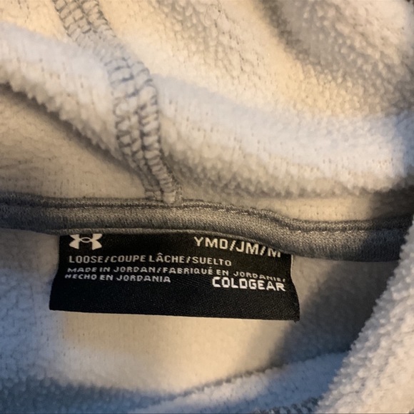 2-PIECE UNDER ARMOUR GRAY SWEATPANTS & GRAY COLDGEAR HOODIE; BOTH MEDIUM YOUTH - Picture 9 of 9